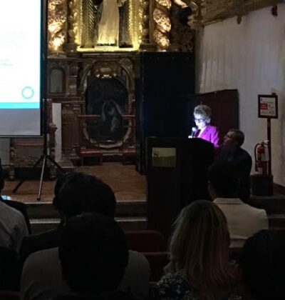 Speaking in Cuzco, Peru